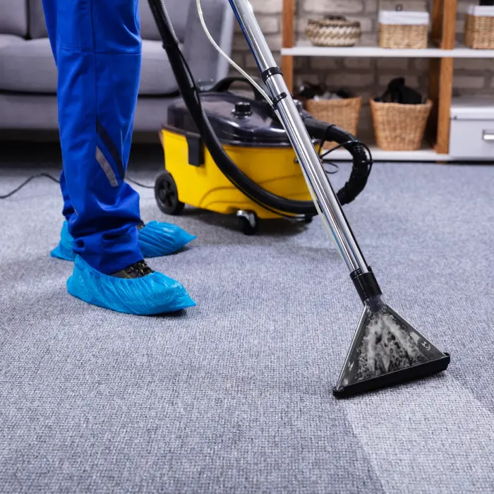 Professional carpet cleaning service equipment